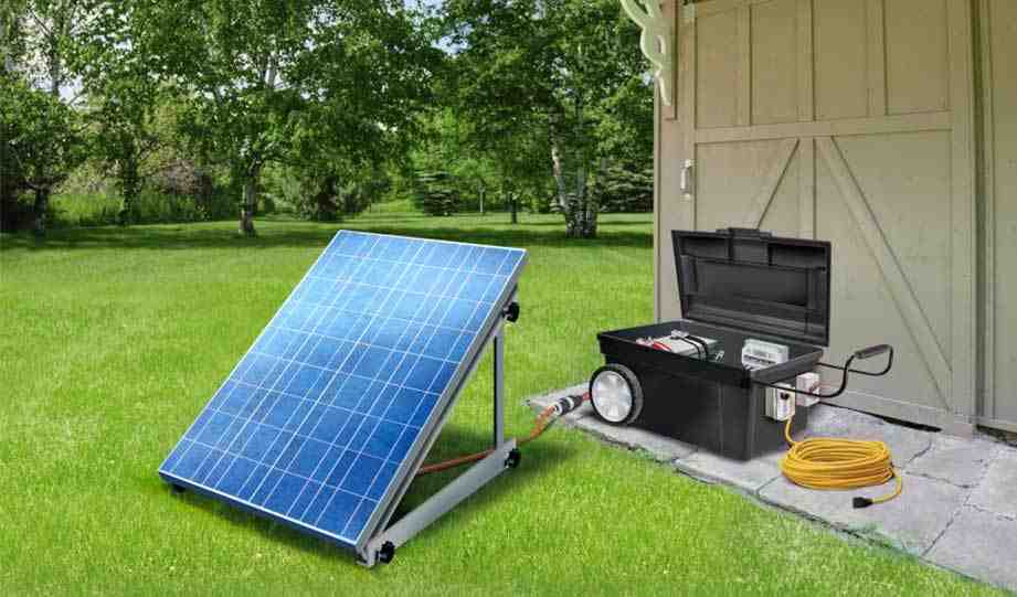 Can I use solar panels instead of generator?