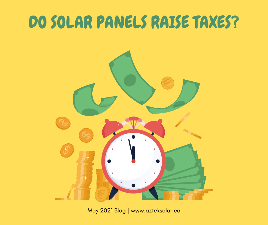 Do solar panels lower taxes?
